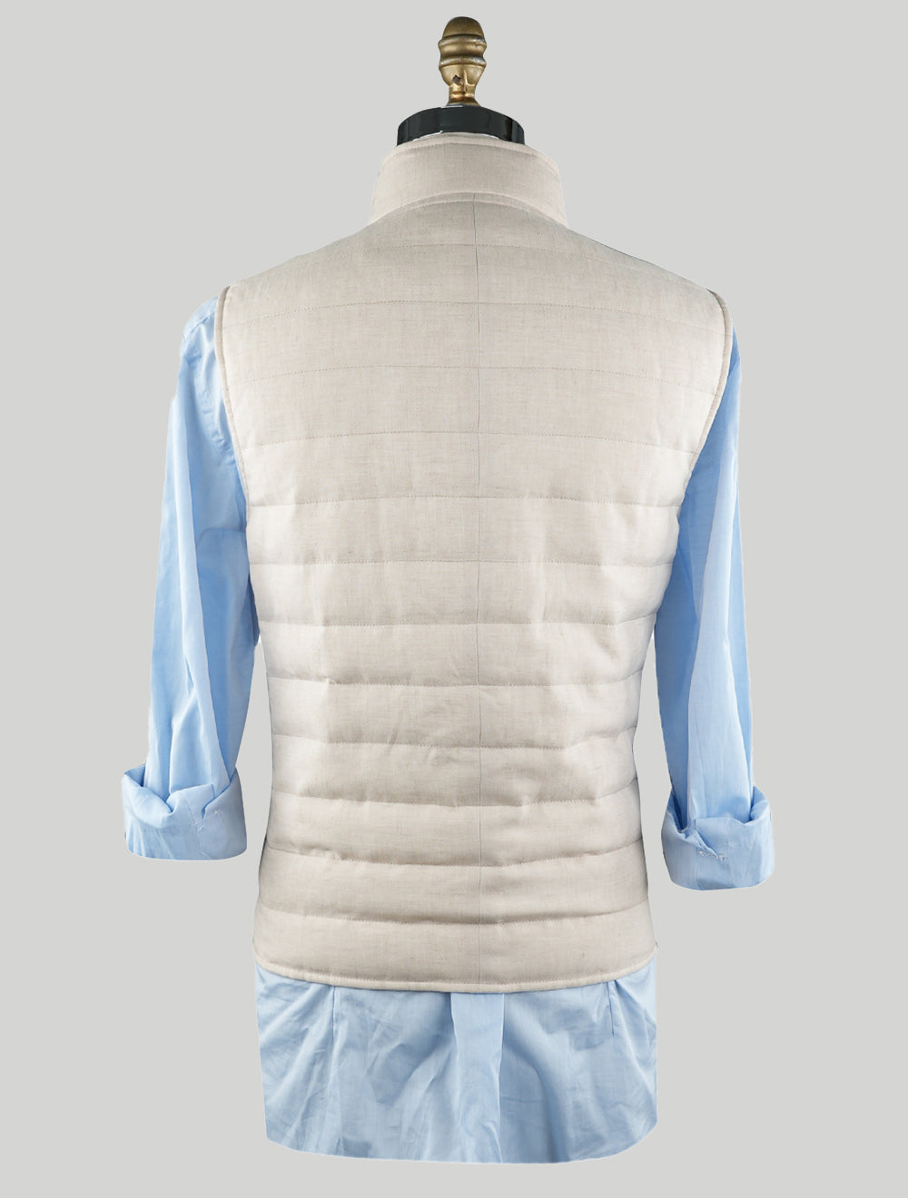 Brunello Cucinelli Beige Linen Wool Vest