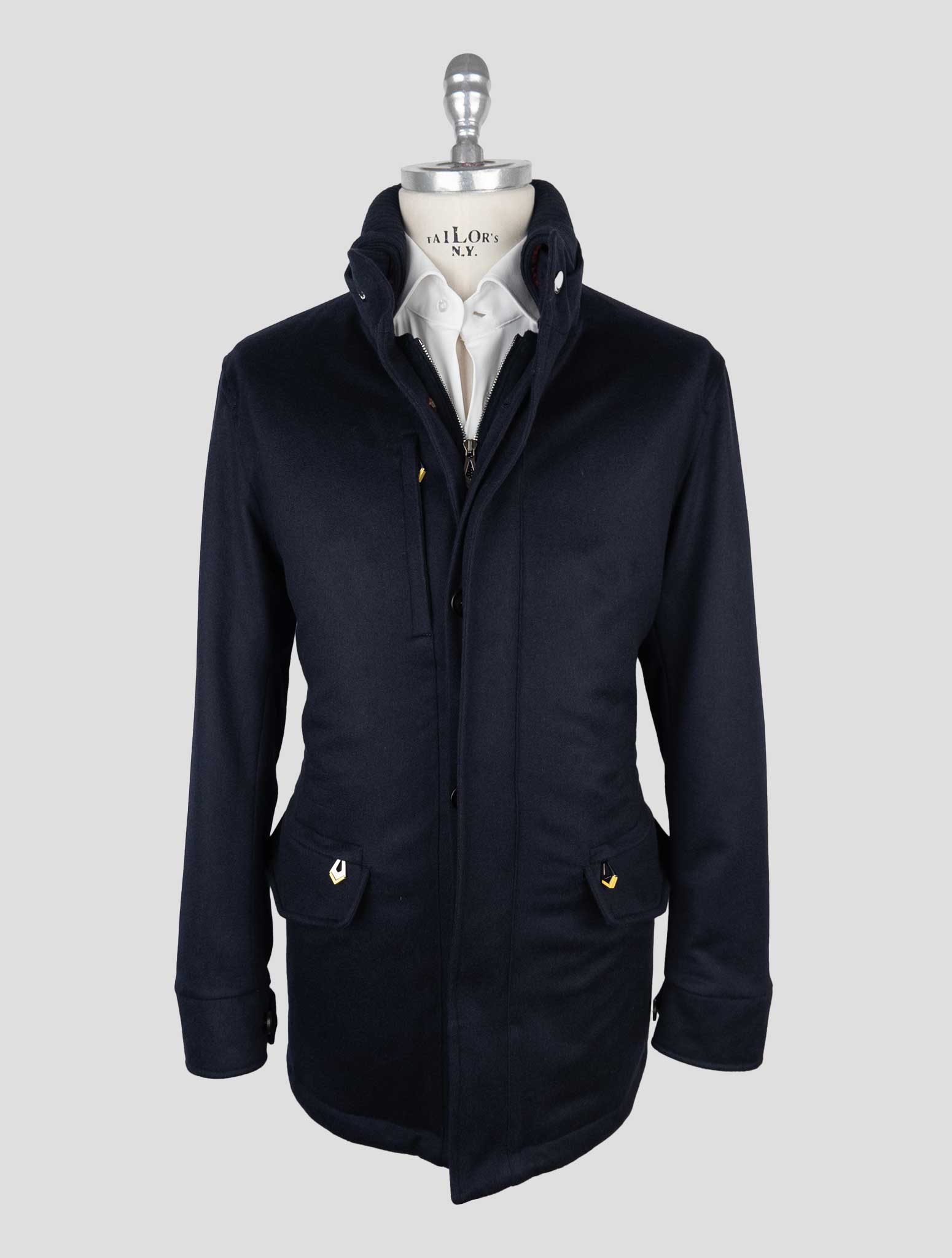 Sartorio Napoli Blue Cashmere Coat – 2Men