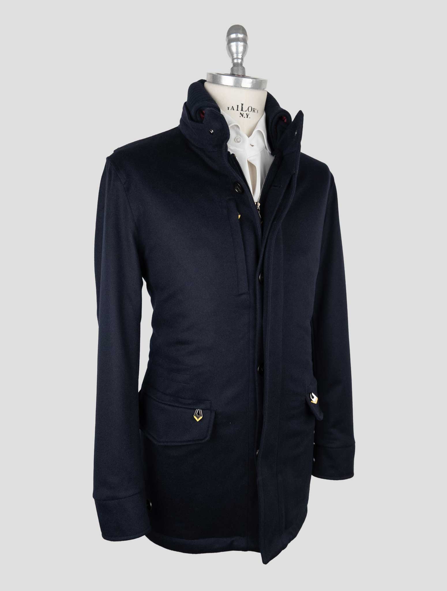 Sartorio Napoli Blue Cashmere Coat – 2Men