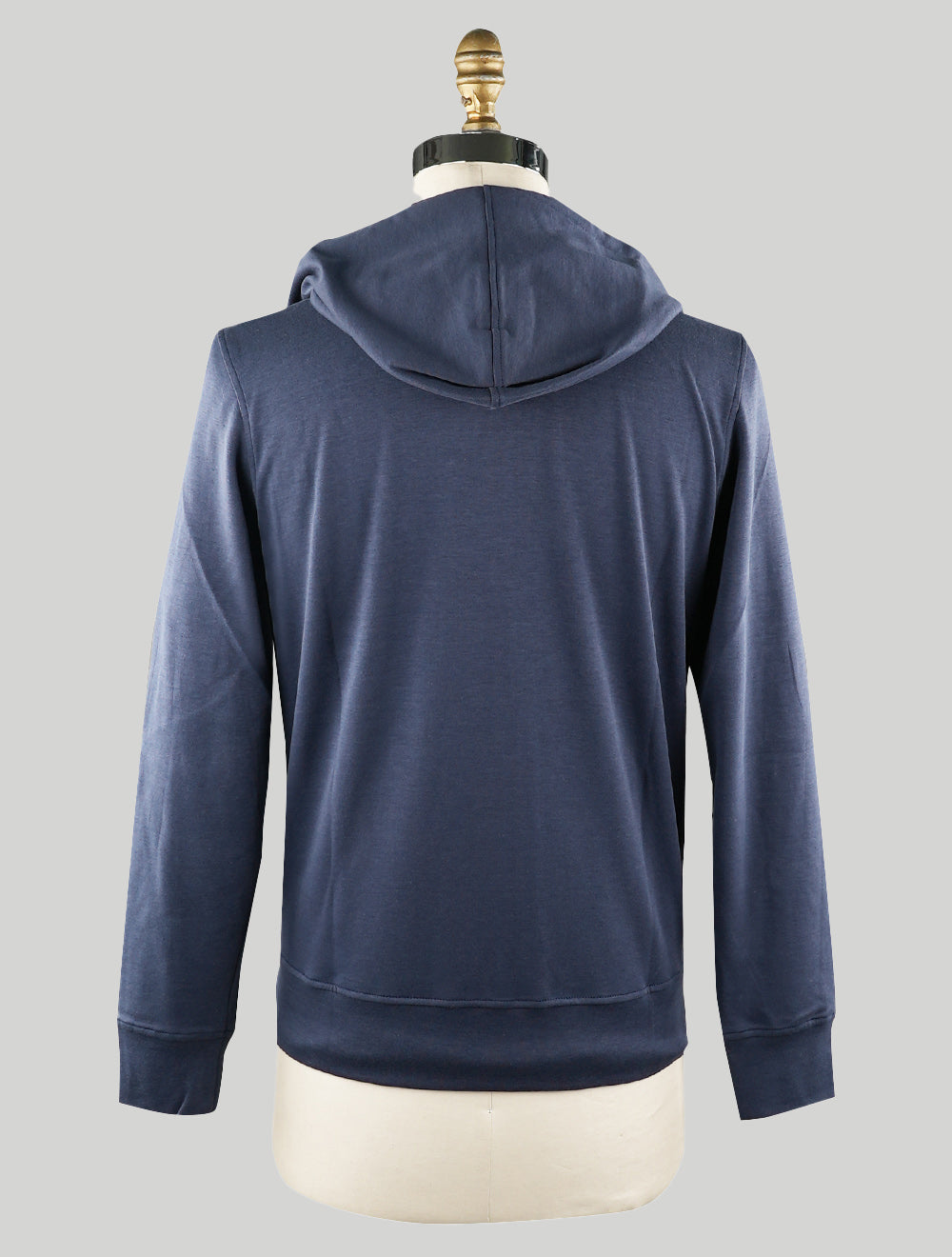 Barba Napoli Blue Cotton Pa Sweater Full Zip
