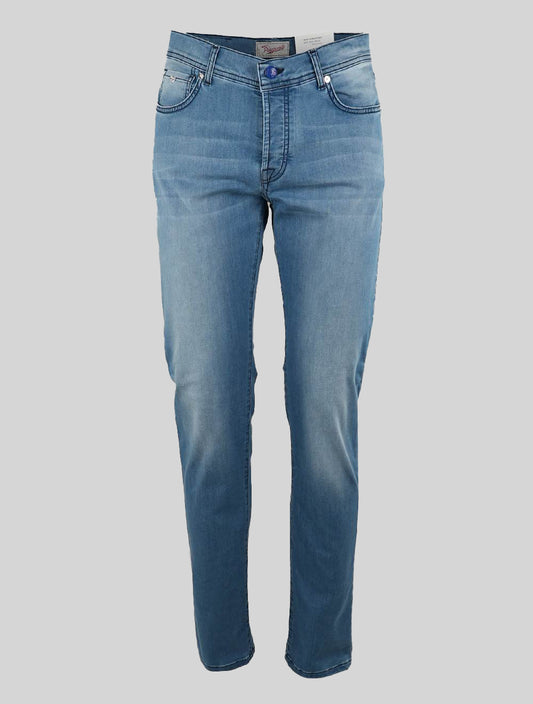 Marco Pescarolo lyseblå bomull ea jeans