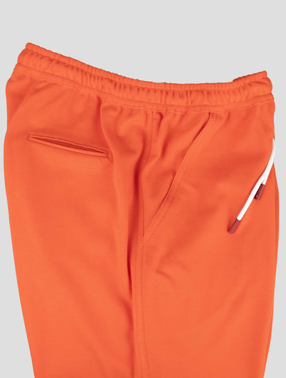 Pantalon court en coton orange Kiton