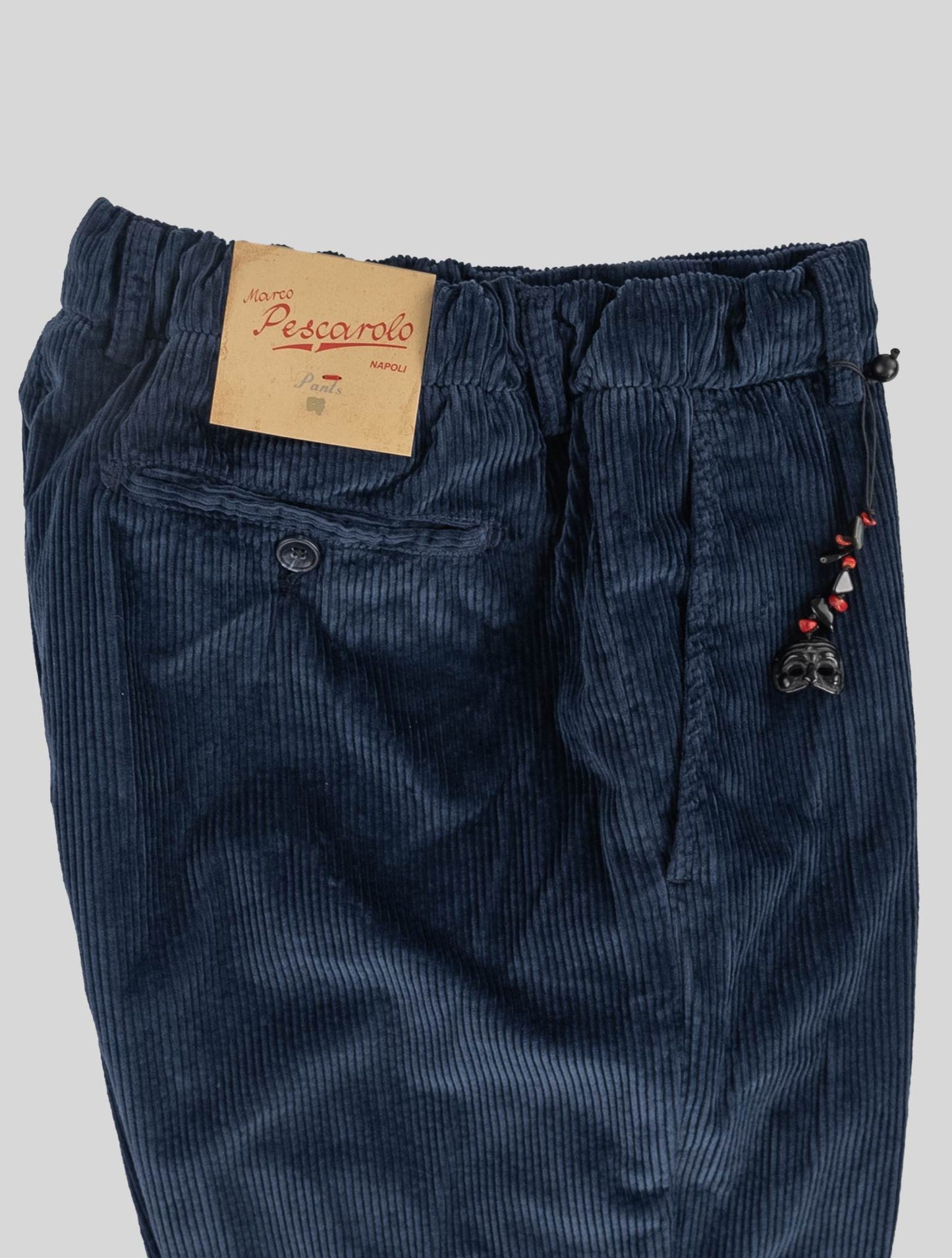 Marco Pescarolo Blue Cotton Ea Velvet Pants