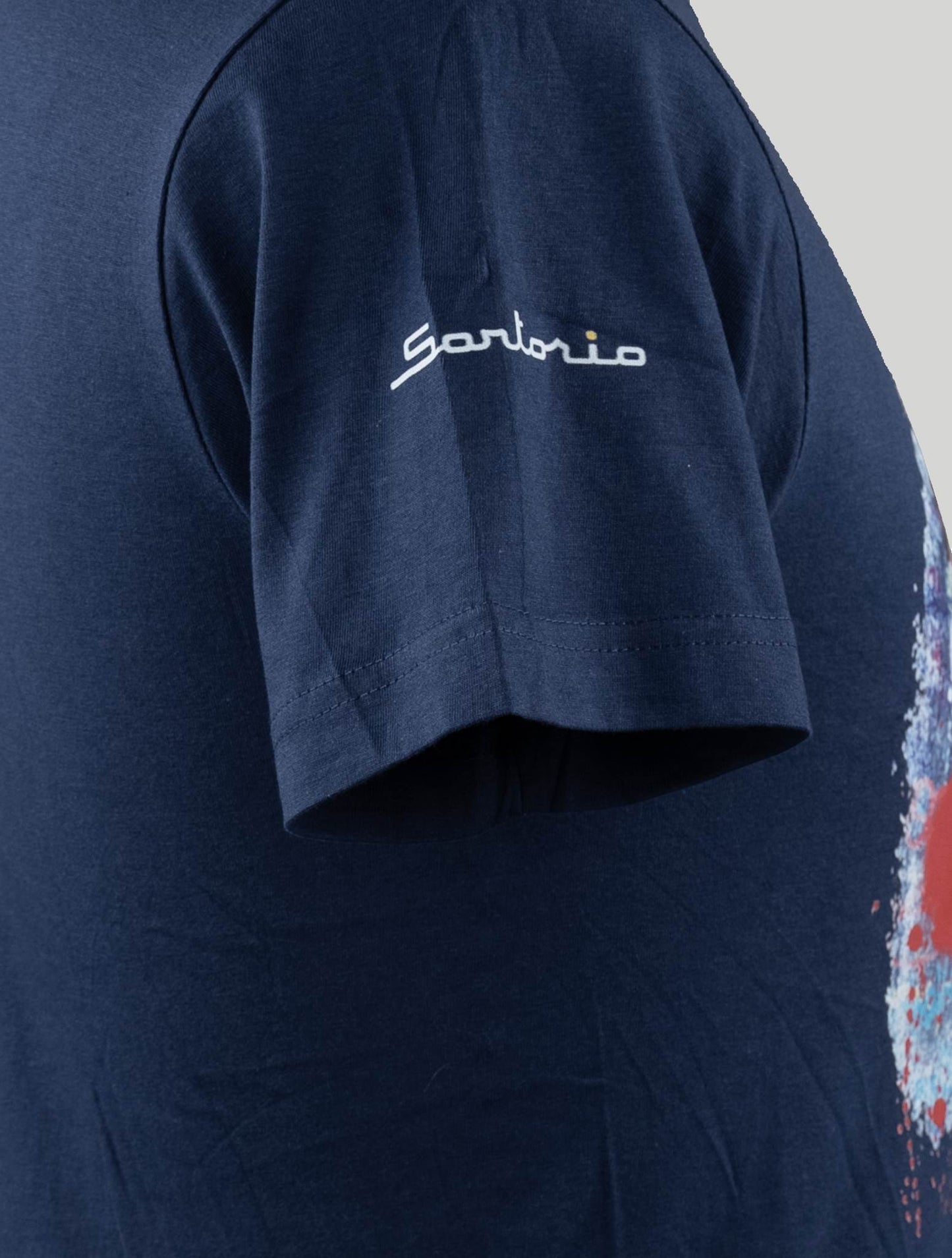 Sartorio Napoli Blauer Baumwollpullover Special Edition