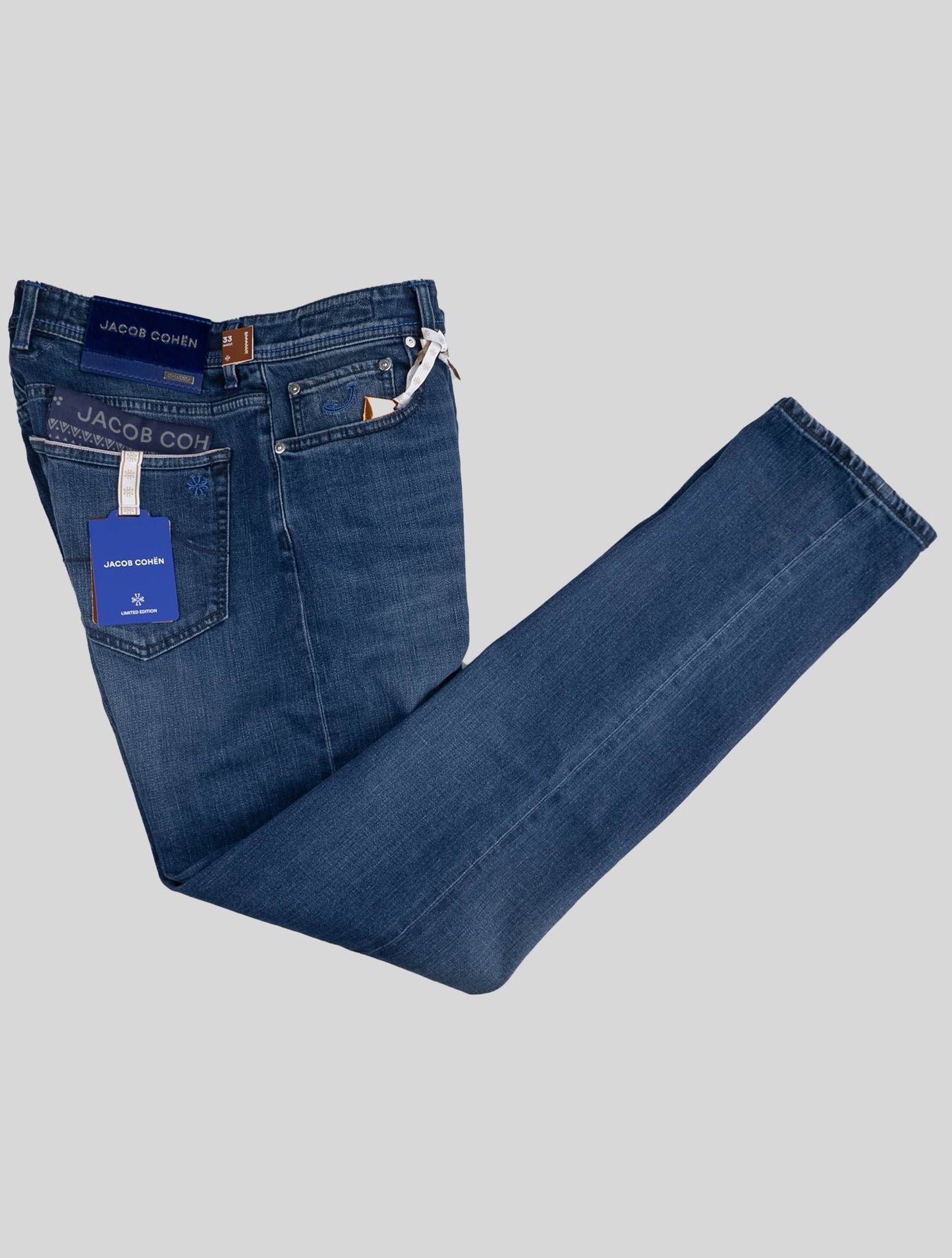 Jacob Cohen Blue Cotton Pl Ea Jeans Limited Edition