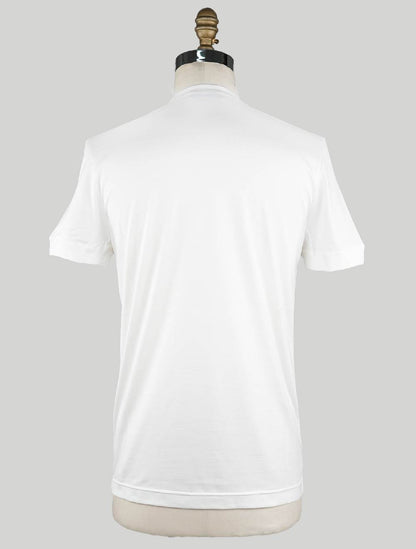 KNT Kiton Белая хлопчатобумажная футболка