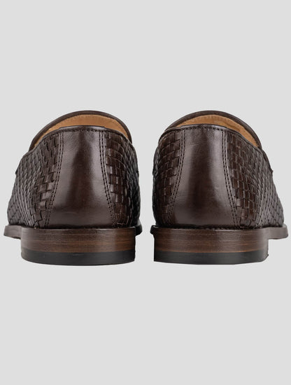 Brunello Cucinelli Dark Brown Leather Loafers