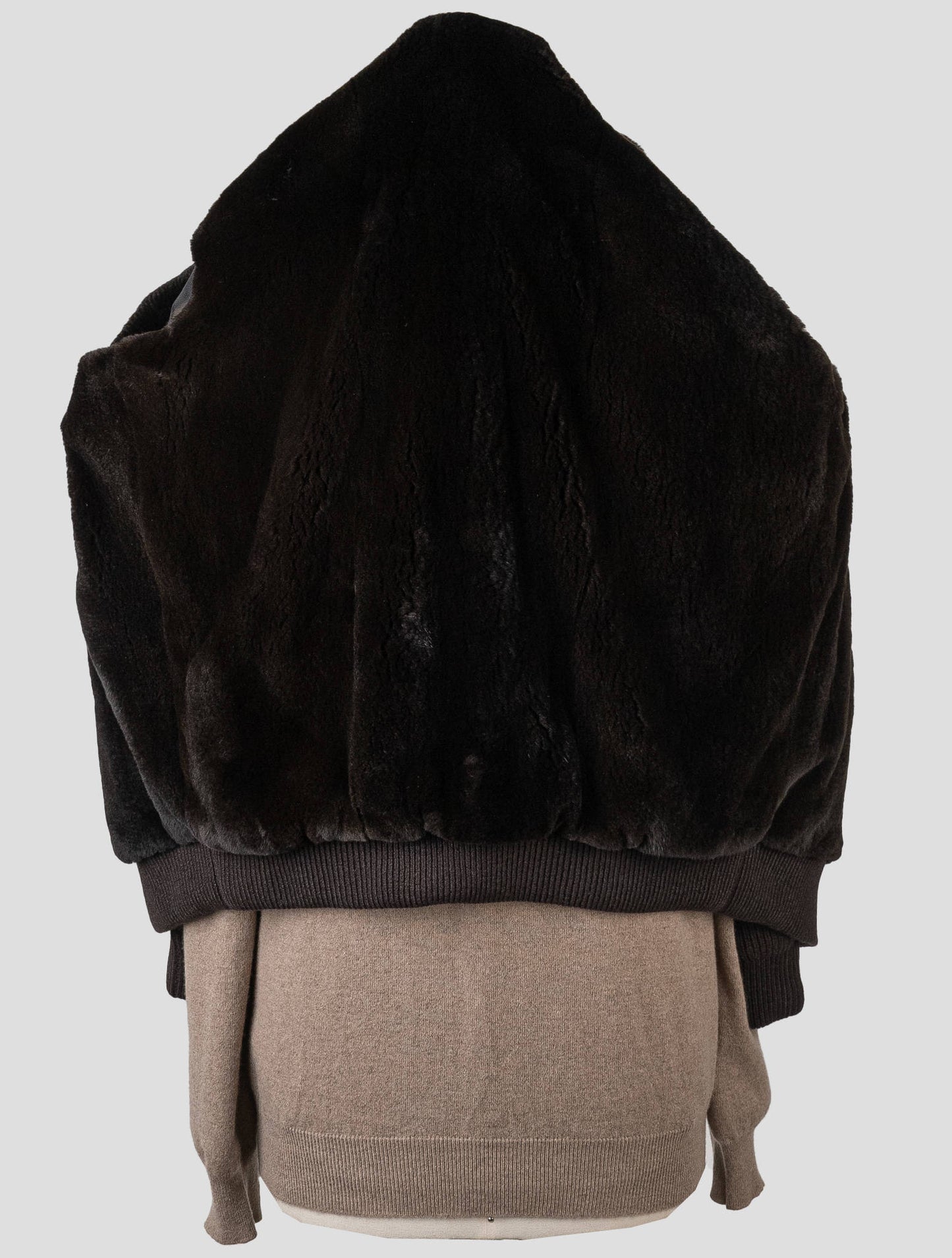 Cesare Attolini Dark Brown Cashmere Mink Fur Coat