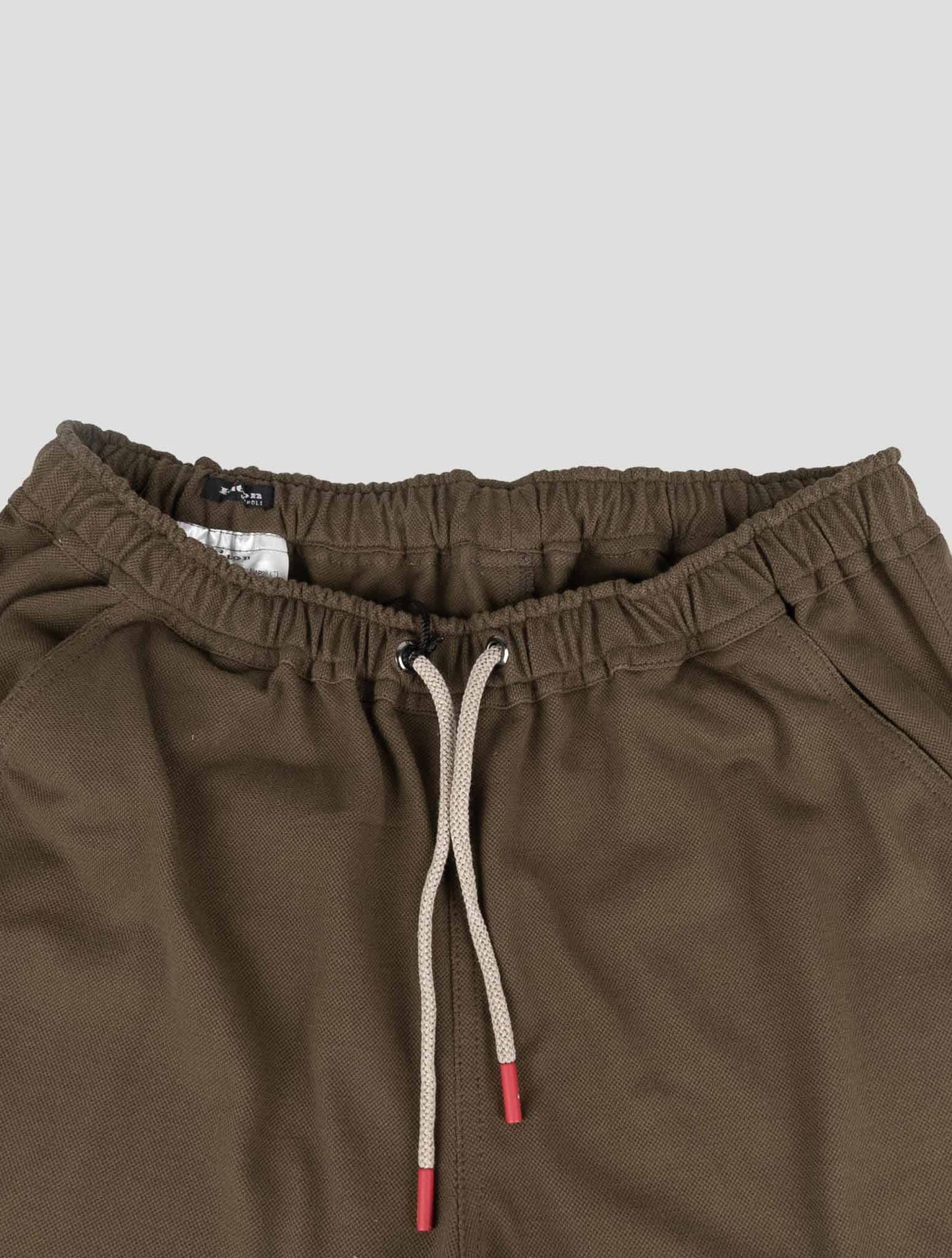 Kiton Green Cotton Tracksuit Short Pants