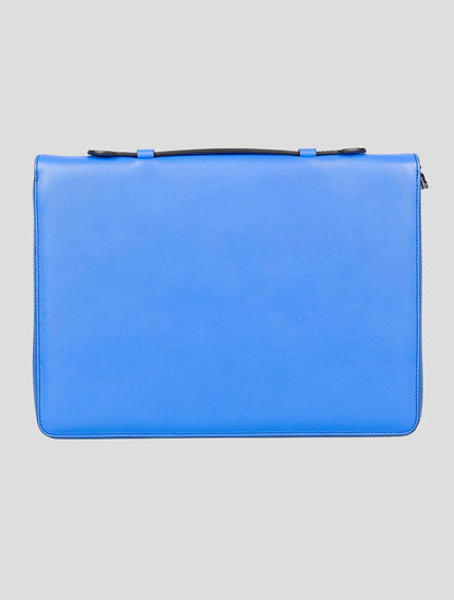 Kiton Light Blue Leather Document Holder