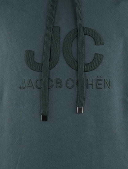 Jacob cohen žalias medvilninis megztinis