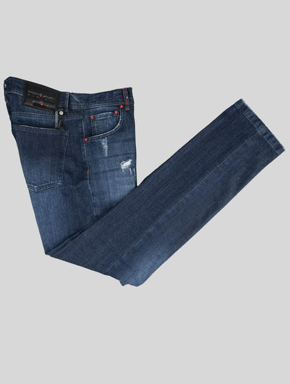 Kiton Blue Cotton Ea Jeans Limited Edition 01 of 22