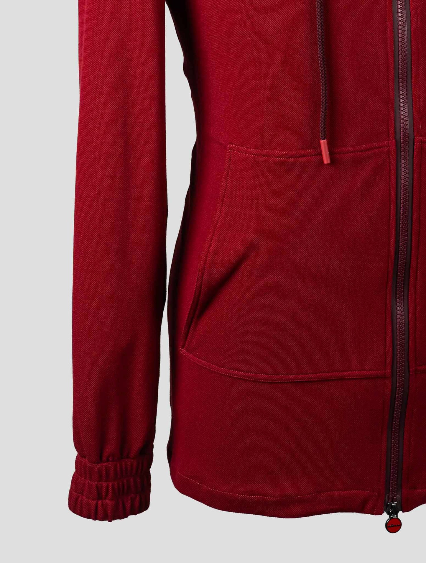 Kiton Red Cotton Tracksuit Short Pants