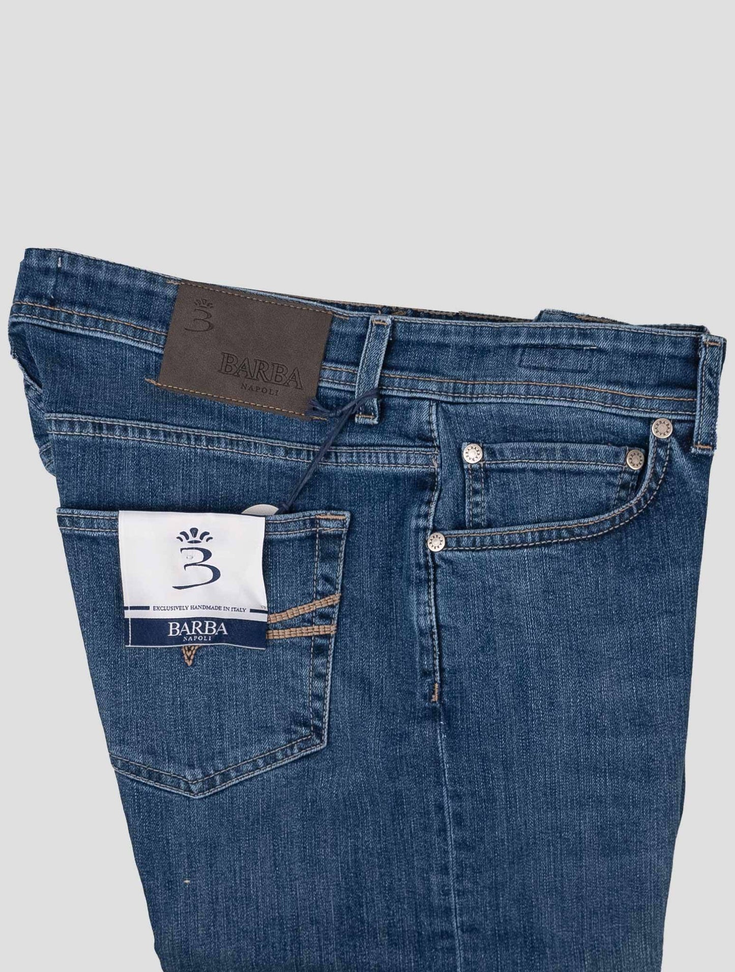 Barba Napoli Blue Cotton Ea Jeans