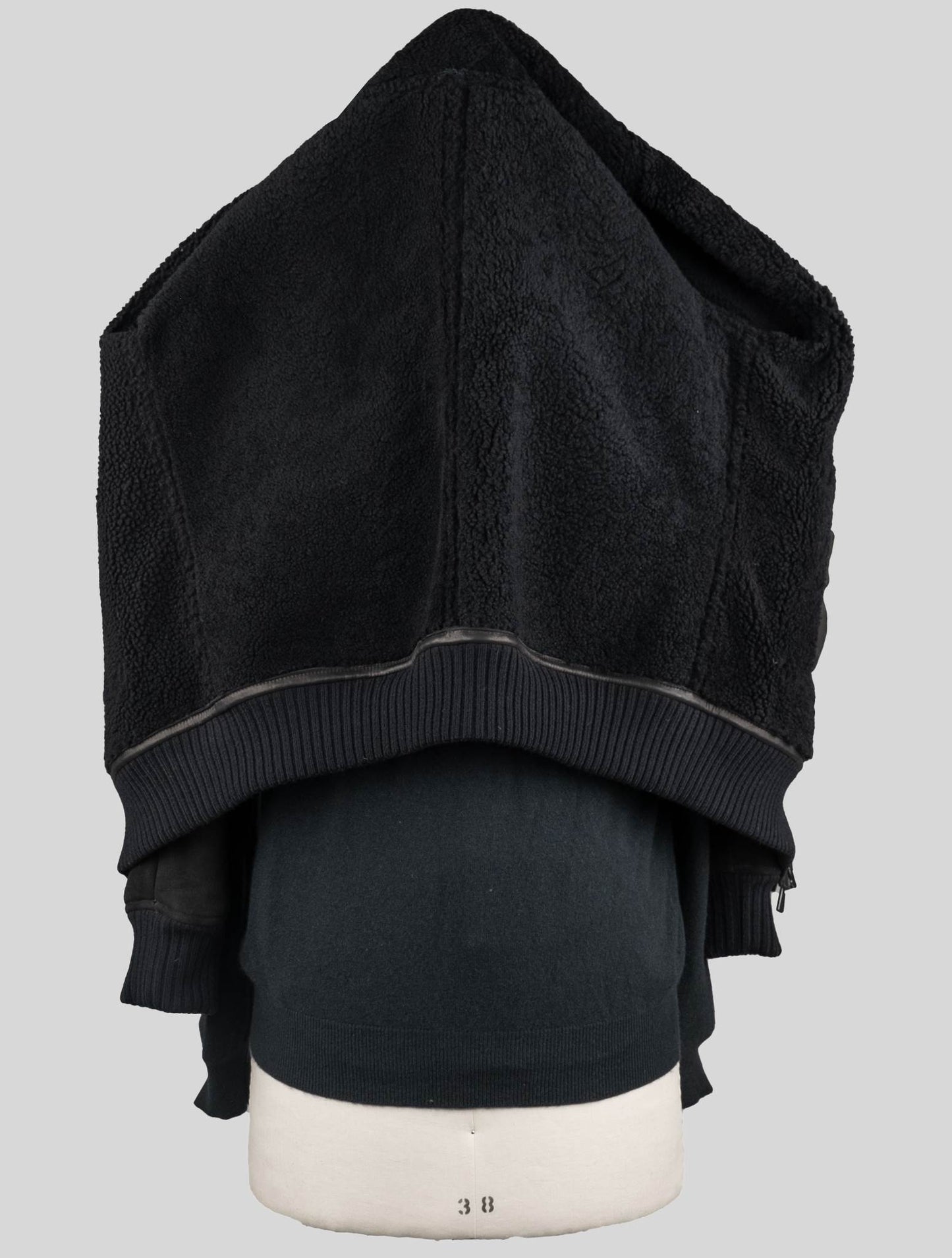 Isaia Black leather Sheepskin Coat