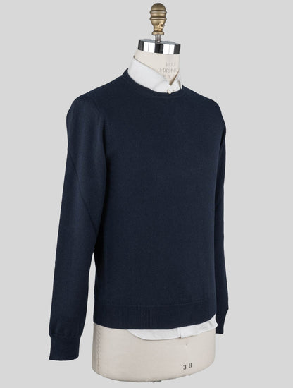 Malo mørk blå Cashmere sweater Crewnec