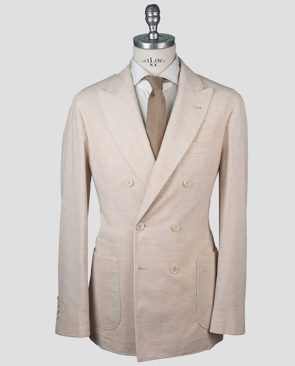 Brunello Cucinelli Blazer de Cachemira de Algodón Beige