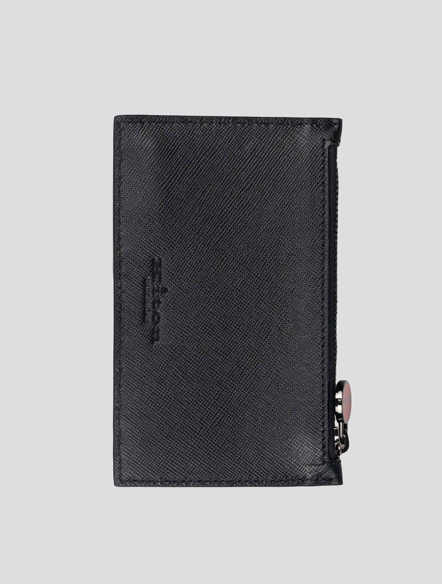 Kiton Black Leather Document Holder