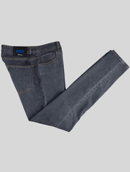 Knt kiton šedé bavlněné pe džíny