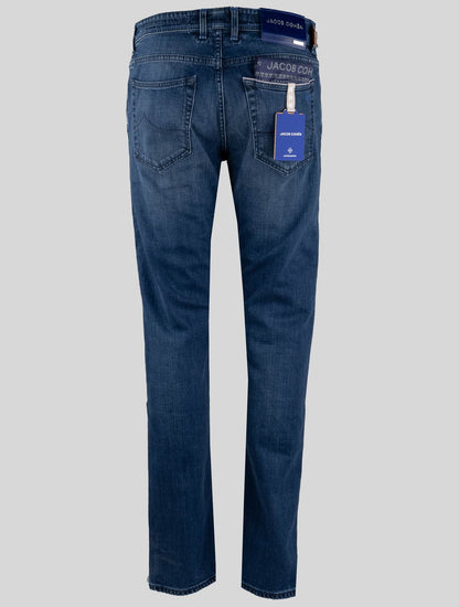 Jacob Cohen Blå Cotton Pl Ea Jeans Limited Edition