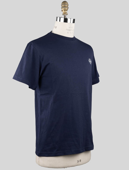 KNT Kiton Blå Bomull T-Shirt