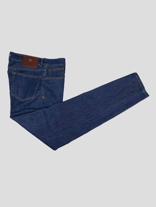 Marco Pescarolo Blue Cotton Lyocell Silk Ea Jeans