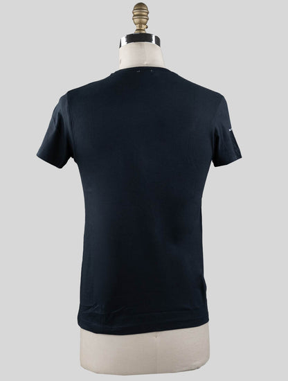Sartorio Napoli Blauw Marine Katoen T-shirt Special Edition