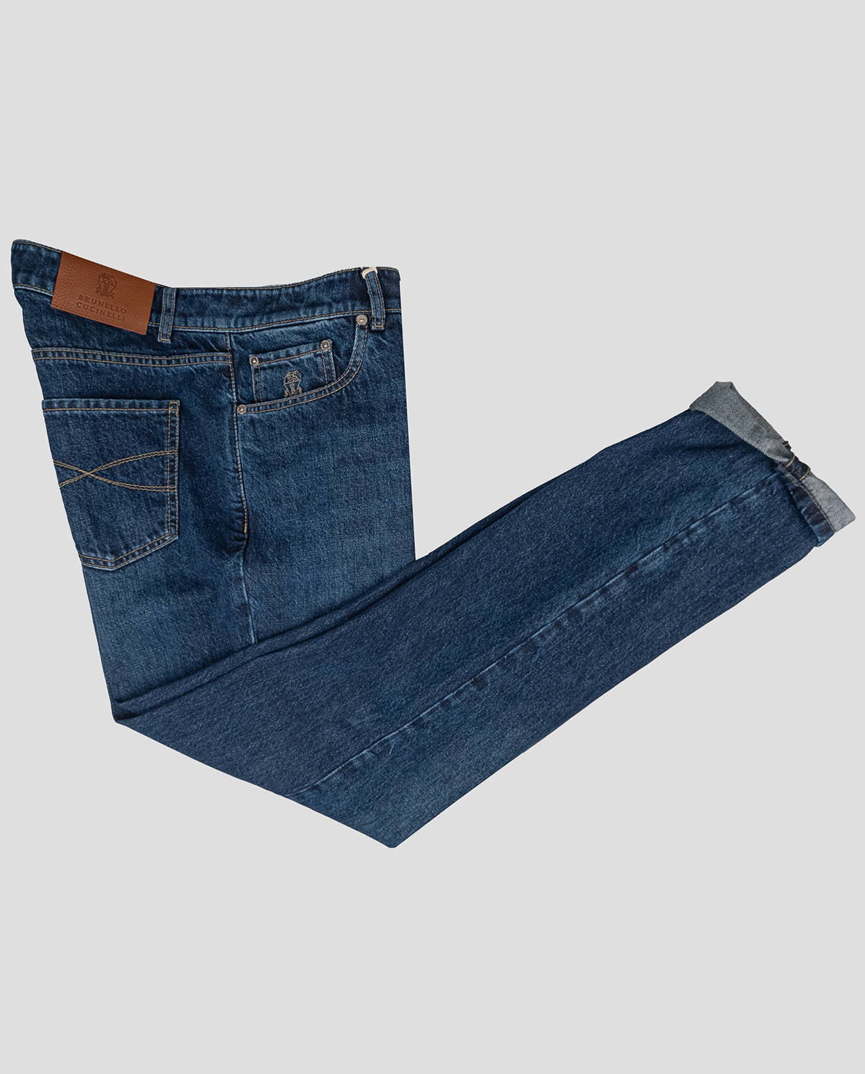 Blaue Baumwoll jeans Brunello Cucinelli