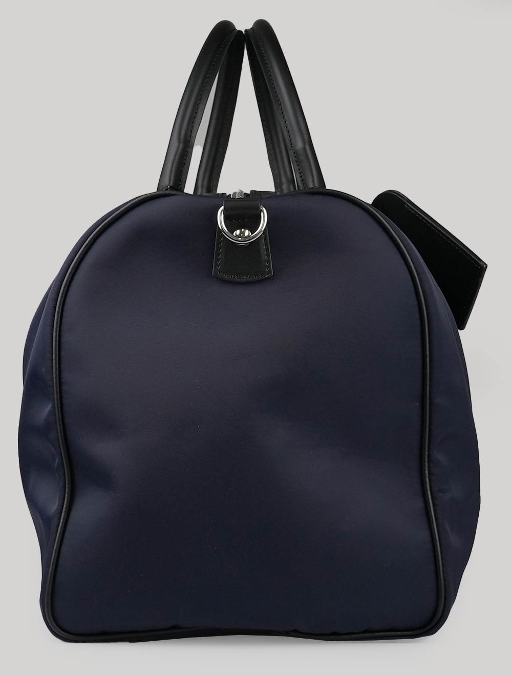 Kiton Blue Pl Leather Travel Bag