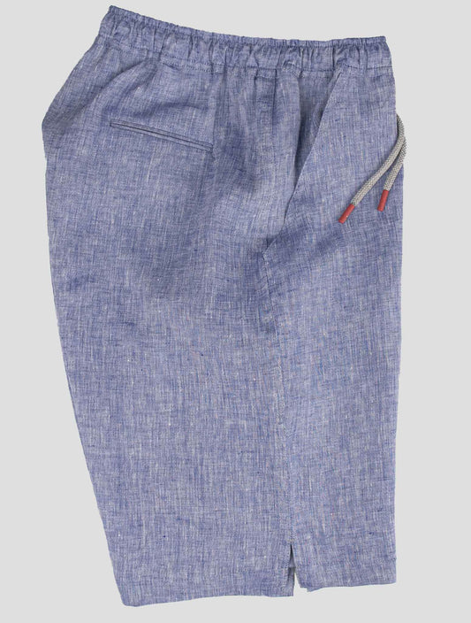 Kiton Violet Linen Short Pants