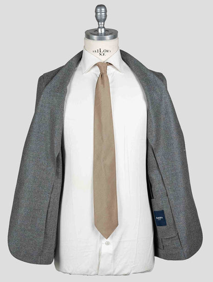 Barba Napoli Gray Virgin Wool Cashmere Blazer