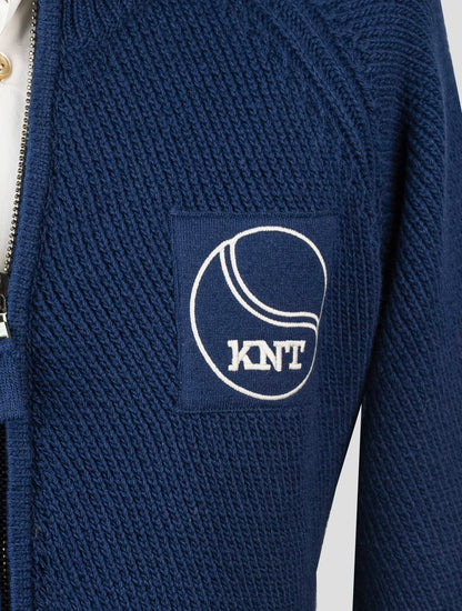 KNT Kiton Blue Wool Coat