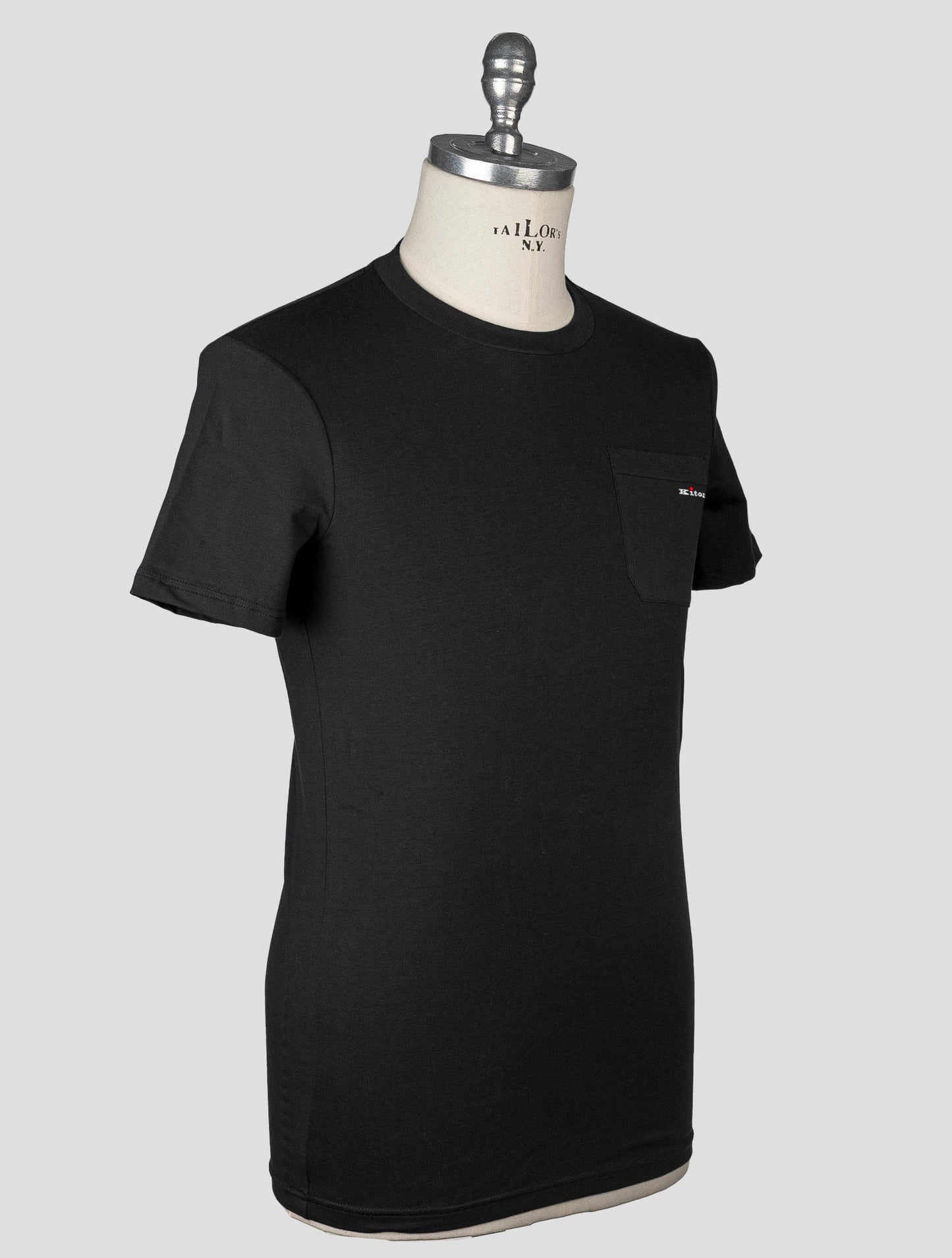 Kiton-Sous-vêtement t-shirt en coton noir Ea