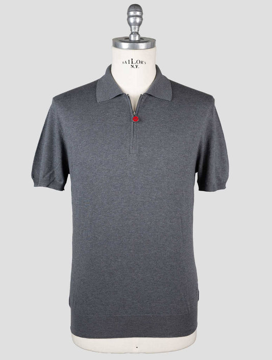 Kiton pilkos medvilnės polo