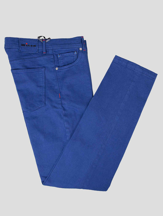 Kiton Blue Cotton EA Jeans