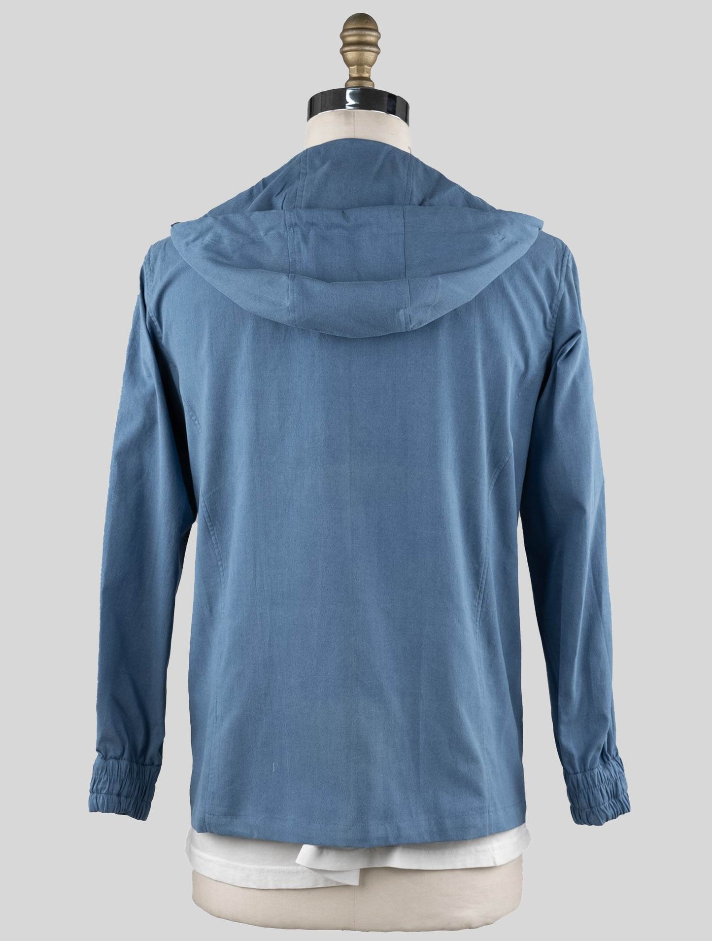 Kiton Light Blue Cotton Sweatshirt Umbi