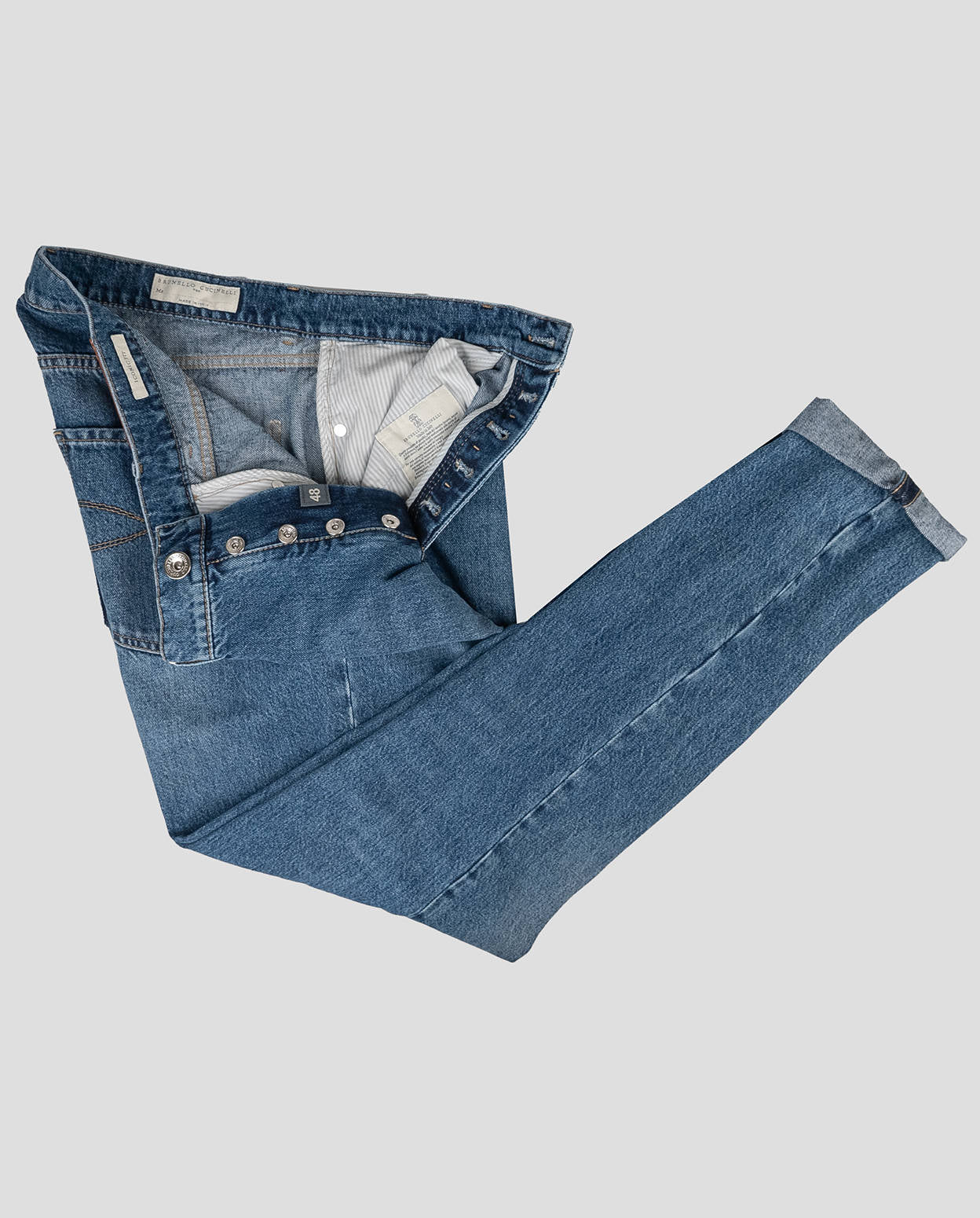 Blaue Baumwoll jeans Brunello Cucinelli