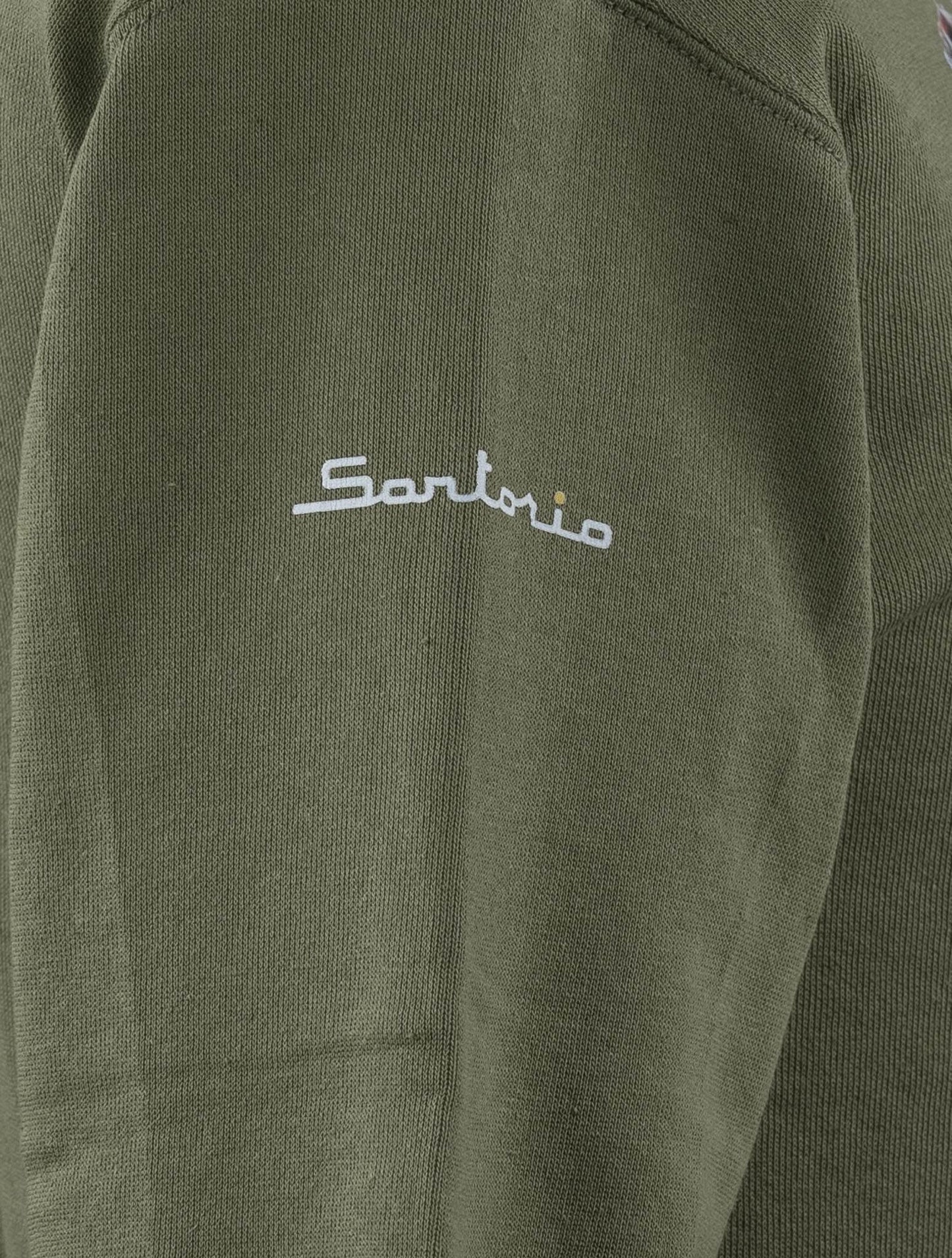 Sartorio Napoli Grøn Cotton Sweater Specialudgaver