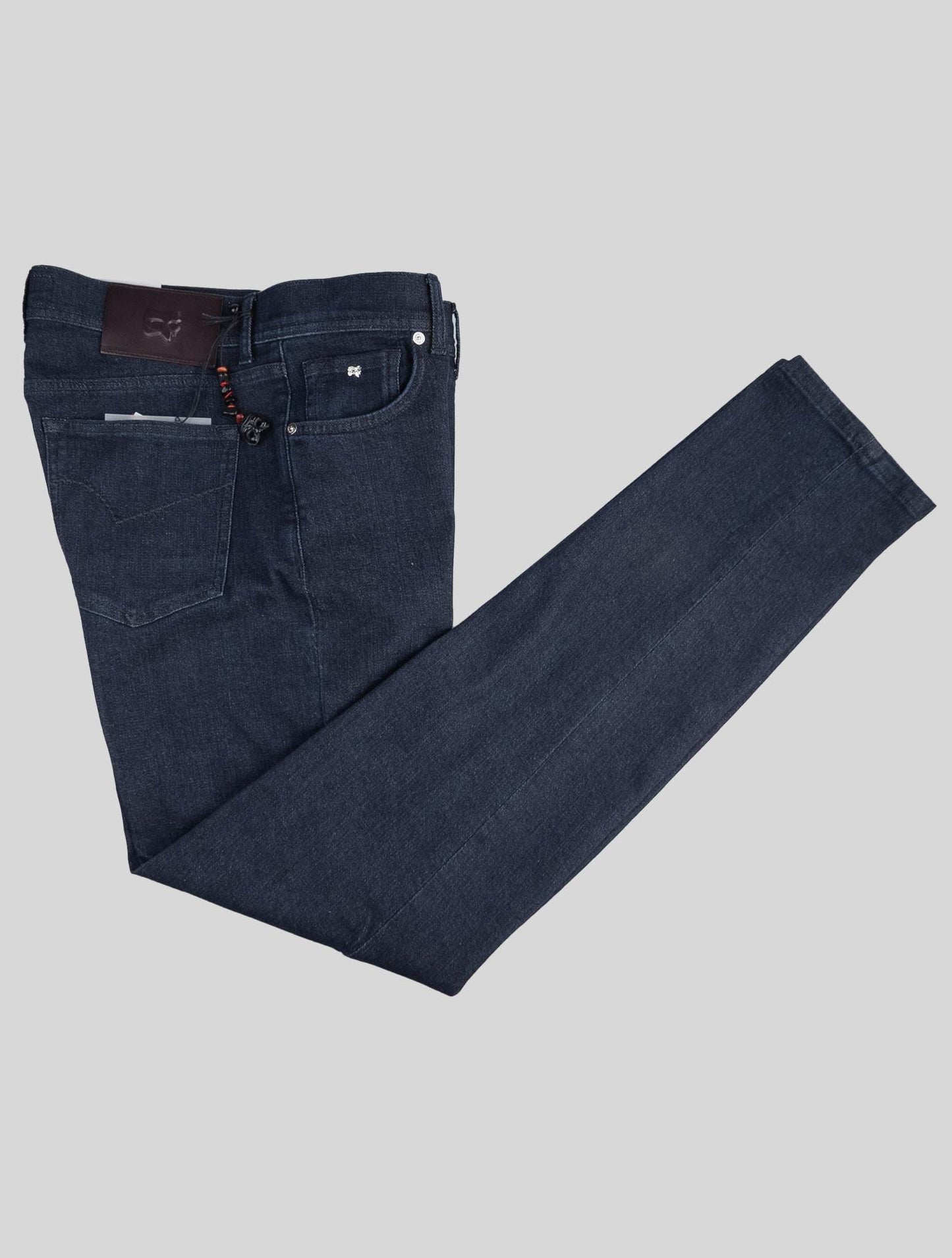 Marco Pescarolo Темно-синие хлопковые кашемировые джинсы Ea