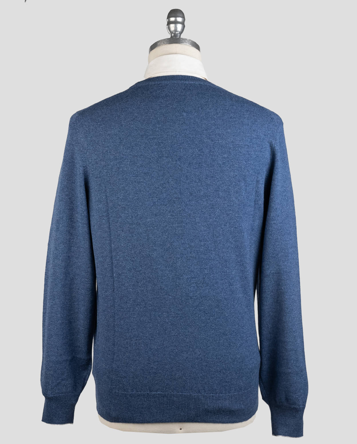 Brunello Cucinelli Pull en cachemire bleu ras du cou