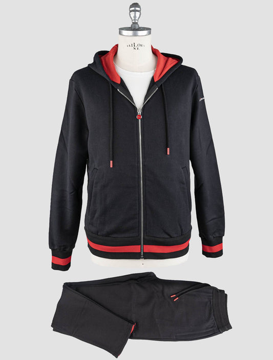 Kiton Black Cotton Tracksuit