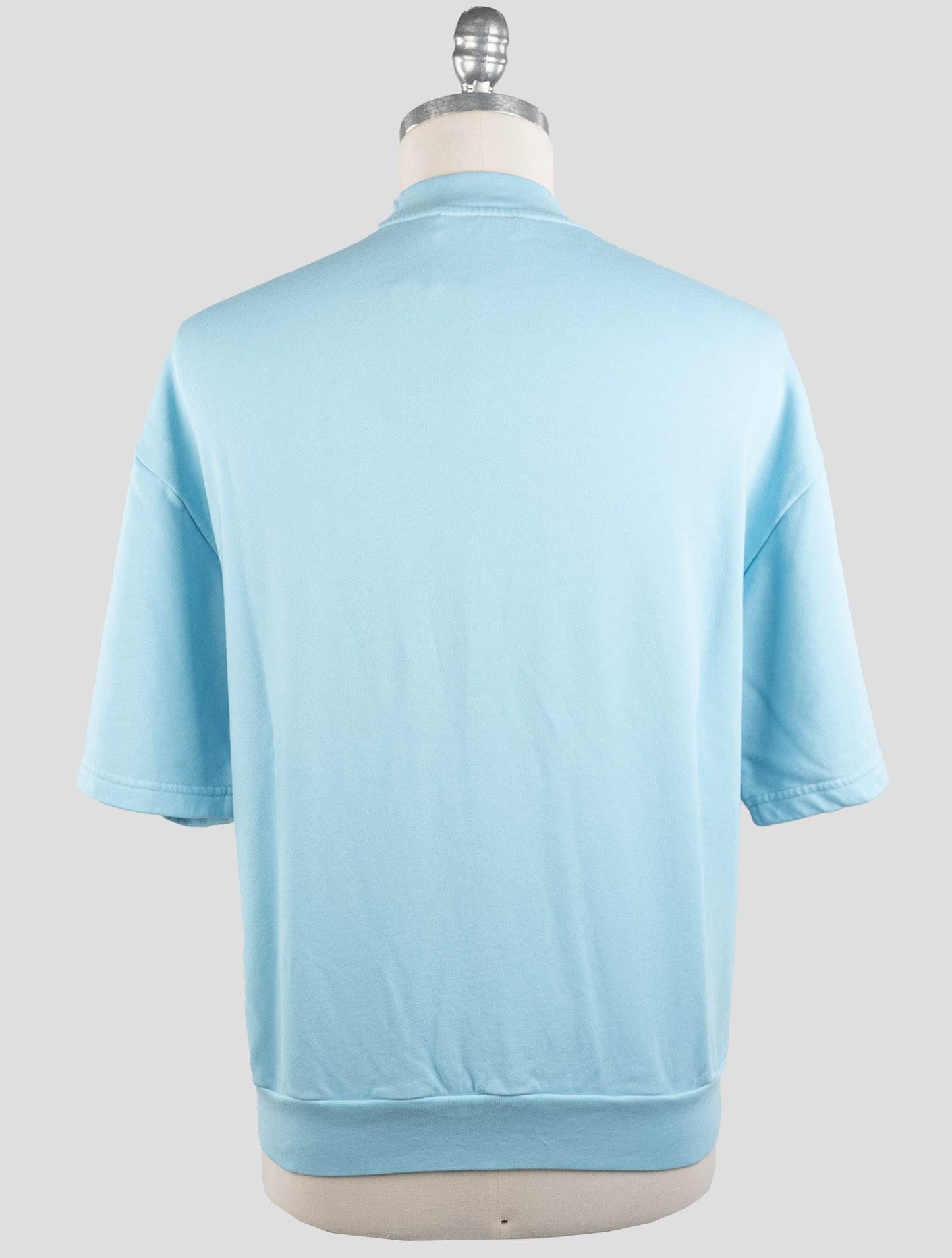 KNT Kiton Light Blue Cotton T-Shirt