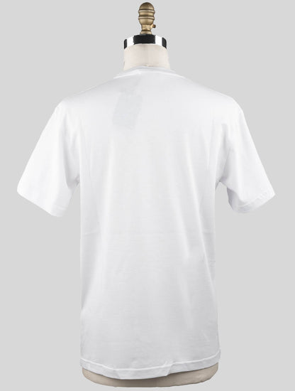 KNT Kiton White Cotton T-shirte