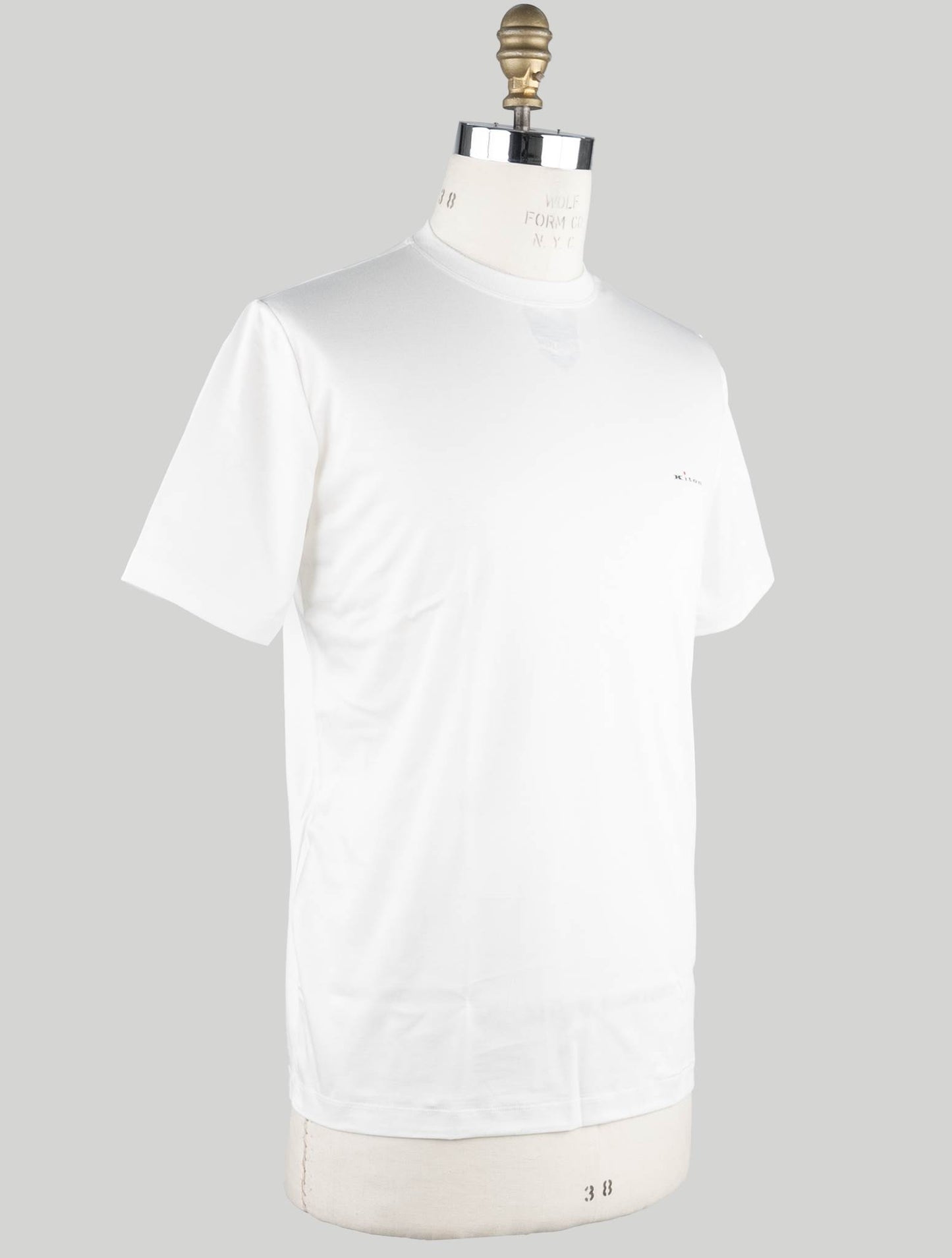 Kiton Hvid bomuld T-shirt Milan Ti