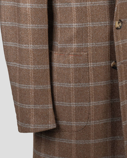 Isaia Multicolor Cashmere Coat