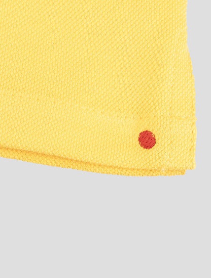 Pantalón corto Kiton de algodón amarillo
