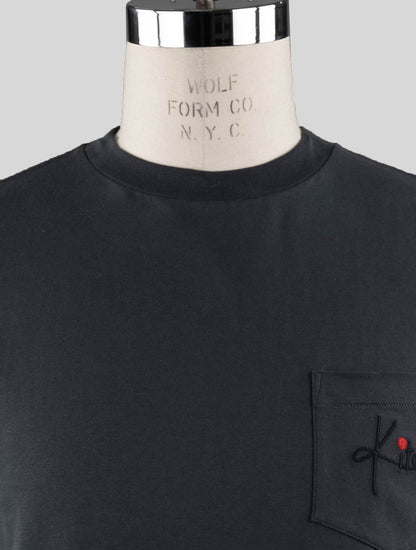 Kiton Grå Bomull Långärmad T-Shirt