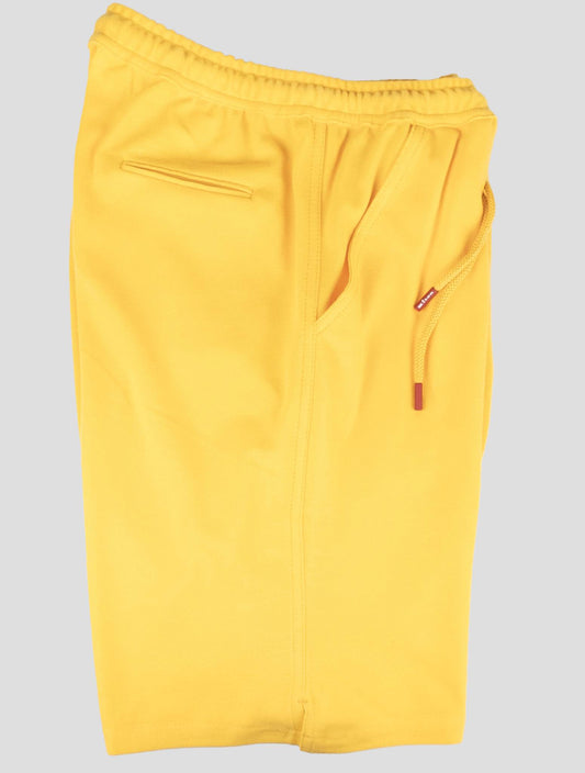 Kiton Yellow Cotton Short Pants