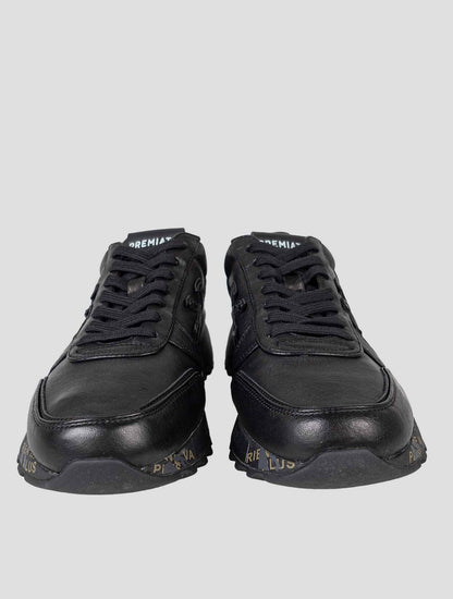 Premiata Black Leather Pu Sneakers