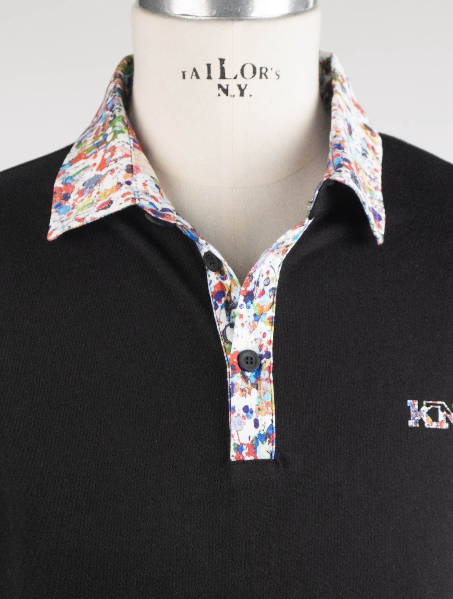 KNT Kiton Black Cotton Polo Special Edition